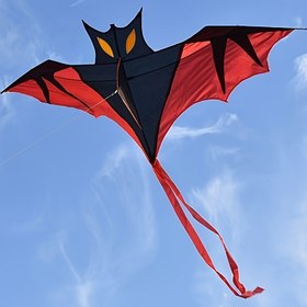 Resim 1 adet Kırmızı Yarasa Şemsiye 1.6m x 1.8m ile 100m Hat, Kimyasal Lif Spor Tarzı, Kapanmaz, Astarsız, Konumlandırma Baskısı, Kenar Boyası Yok 