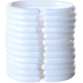 Resim Zethome Banyo Perdesi 1x180x200 Tek Kanat Duş Perdesi Halka Hediyeli Duşakabin Perdesi 8759 