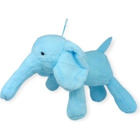 Resim Peluş Sevimli Hayvanlar 65 cm Uyku Arkadaşım Fil - Mavi (Lisinya) 