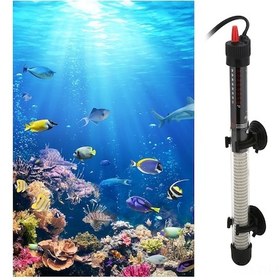 Resim Folinda Akvaryum Isıtıcı Çubuğu 300w Otomatik Termostatlı 20-34 C Tam Sularda Kullanıma Uygun Cam Boru Enerji Tasarruflu 220v Avrupa Standartı 