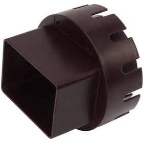 Resim Geeroyoo Yağmur Suyu Kanalı Bağlayıcı - Sızıntısız Akış Sağlayan Kahverengi Plastik Adaptör Pe-abs Malzeme, Uçaklı Montaj 