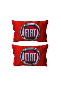 Resim Fiat Tipo Tempra Torpido Koruma Halısı Fiat Araç Kırmızı Saten Seyahat Boyun Yastığı 2'li Set 