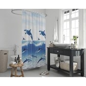 Resim Zethome Jackline Banyo Duş Perdesi 9515 Tek Kanat 1X180X200 Beyaz 