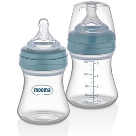 Resim Mooma Kindy Biberon 150 Ml 0-6 Ay Mavi 