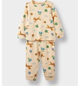 Resim Defacto Erkek Bebek Pijama Takımı Desenli Uzun Kollu Üst Uzun Alt F0531a525aubg792 Bej 