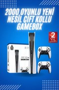 Resim Kanonik Education 4K HD Klasik Retro Game Box 3000 Oyunlu Çift Kollu Çift Kişilik Oyun Konsolu 