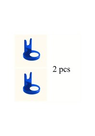 Resim Xuweiwei Mavi 2 Adet Sıcak Tutkal Tabancası Standı - Kaymaz Plastik Tabanlı Dik Düzenleyici 