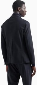 Resim Erkek Slim Fit Çentikli Düğme Kapamalı Cep Detaylı Lacivert Ceket EM000142 TE11109-UB109 