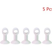 Resim Pandoraplanet 5pc Anti-Çarpışma Silikon Kapı Kolu Topuzu Crash Pad Duvar Tampon Koruma Stoper (Yurt Dışından) 