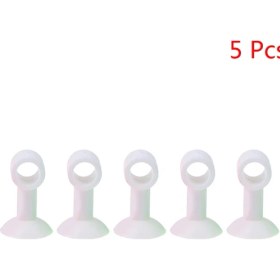 Resim Pandoraplanet 5pc Anti-Çarpışma Silikon Kapı Kolu Topuzu Crash Pad Duvar Tampon Koruma Stoper (Yurt Dışından) 