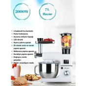 Resim Yasomi Sm 1511BML LED Ekranlı Kıyma Çekme Aparatlı Blender 7 Litre Stand Mikser Mutfak Şefi 