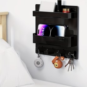 Resim Yatak Başı Duvar Organizatörü, Yapışkan Montajlı, Şirin Oda Dekoru Estetiği, Kız Odaları İçin Harika Depolama ve Düzenleme, Pratik Raflar 