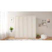 Resim Rabi Mobilya Gold Country 5 Kapak Mega Gardırop 