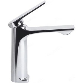 Resim Neptün Sıcak Soğuk Çift Girişli Banyo Lavabo Bataryası Krom Renk Lüx Yeni Tasarım 2 Yıl Garanti Krom 