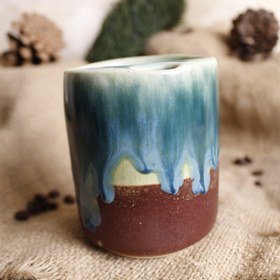 Resim Akmalı Düz Pipetli Seramik Kupası 