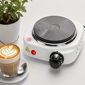 Resim Ev Kullanımı İçin Mini Elektrikli Ocak - Taşınabilir Kamp Ocakları ile Mocha ve Kahve Yapma, Açık Hava Maceraları ve Yaz Kampı İçin İdeal, 220V-240V AC Güç Kaynağı, Metal Yapı, Kamp Ocakları 
