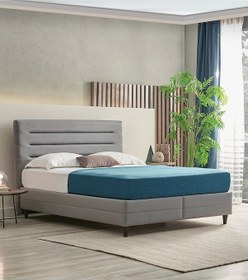 Resim Yataş Bedding Supreme Pedic Baza - Başlık Set - Mavi 140x190 