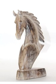 Resim Skygo Ahşap At Büstü Namı-8 