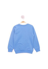 Resim Toontoy Kids Toontoy Erkek Çocuk Relax Fit Bisiklet Yaka Animal Baskılı Sweatshirt - 2 İplik Saks 
