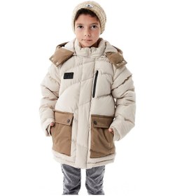 Resim Benitto Kids Erkek Çocuk Kapüşonlu Kalın Kışlık Mont 51335 Bej 