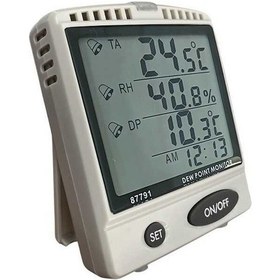 Resim Az 87791 Alarmlı Sıcaklık Ve Nem Ölçer Dewpoint Göstergeli 