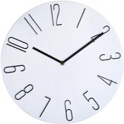 Resim Suntek Yatak Odası Ofis Dekorasyonu Modern Kuvars Duvar Saati Beyaz 14" 