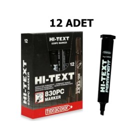 Resim Hi-text Hı Tex Marker 12'li Siyah 