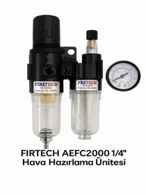 Resim Firetech FIRTECH AEFC2000 ¼″ Hava Hazırlama Ünitesi (Filtre + Regülatör + Yağlayıcı) 
