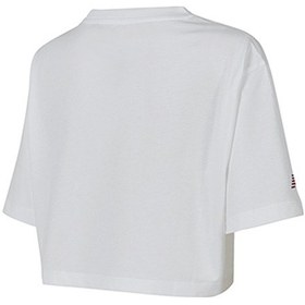 Resim New Balance Lifestyle Kadın T-shirt Wnt1609-wt Beyaz 