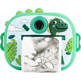 Resim 4Berry M5 Dinazor Yeşil Taşınabilir Fotoğraf Yazıcı ve Kamera 