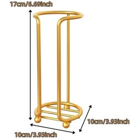 Resim Willowhaven Golden Tek Kupa Tutucu - Dayanıklı Metal Ofis Ve Kafe Organizatörü Altın 