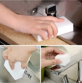 Resim Beauty Box 2 Adet Melamin Sihirli Sünger XL Büyük Boy Jant Kaporta Plastik Aksam Mutfak Banyo Fayans Temizliği 