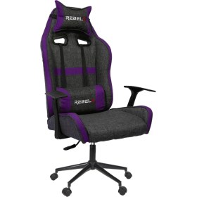 Resim Rebelx Oyuncu Koltuğu Lion Krom Ayak Mor Renk 