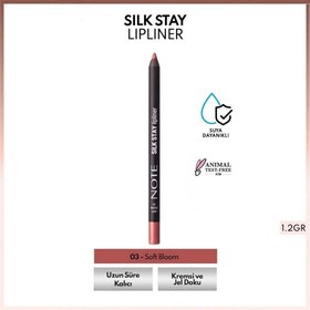 Resim Note Silk Stay Lipliner Suya Dayanıklı İpeksi Dudak Kalemi 03 Soft Bloom 