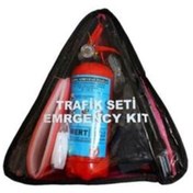 Resim Özel Oto Aksesuar Üçgen Trafik Seti Muayene Uyumlu 4 Yıllık Yangın Tüplü 