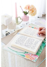 Resim A5 Bullet Journal Noktalı Defter 140 Gr. 80 Yaprak Silver Glow Metalik 