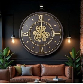 Resim Büro Ev Ofis Hediyesi İçin 55cm Çarklı Midi Duvar Saati Diğer 
