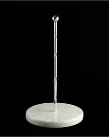 Resim Bej Mermer Top Figürlü Havluluk Gümüş Renk 