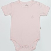 Resim Bistyle Organik Natural Basic Style Yarım Kol Body Bs17103 Pembe 