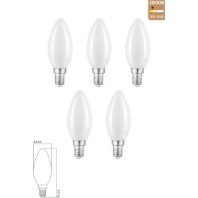 Resim Heka Rustik LED Ampul 6W 3000K E14 Gün Işığı ERD-237 