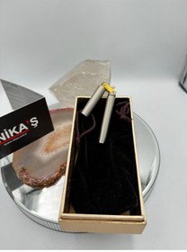 Resim Jobon Marka Kişiye Özel İsimli Metal Çubuk benzinli çakmak taşınabilir ince katlanır 