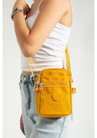 Resim Nemo Bags Sarı Unisex Telefonluk, Cüzdan, Kartlık, Çapraz Askılı Omuz Çantası, 18x13cm Sarı 