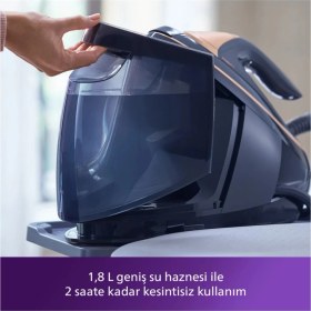 Resim Philips Dünyanın Kameralı Ilk ve Tek Ütüsü 9000 Serisi Buhar Kazanlı Ütü, 750 G'a Varan Şok Buhar, Activesense TEKNOLOJISI-(PSG9050/20) 