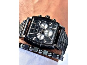 Resim Bentini Dikdörtgen Fonksiyonlu Erkek Saat 