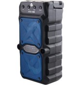 Resim Kts-1096 Mavi Bluetooth Parti Hoparlörü 3" Radyo-usb-tf Girişli 2 Kablosuz Speaker 