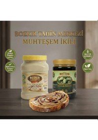 Resim Bozkır Tahin Merkezi Taş Değirmen Beyaz Tahin 935gr - Geleneksel Kozalak Pekmezi 950 Gr Katkısız 