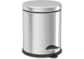 Resim Storemax NO35 Alper Banyo Krom 5 Lt Micro Pedallı Çöp Kovası 