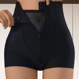 Resim Kadınlar İçin Yüksek Bel Karın Kontrollü Doğum Sonrası Şekillendirici İç Çamaşırı - Kalça Kaldırıcı & Göbek Pantolonu Fermuarlı, Dikişsiz Asimetrik Düşük Bel Üçgen Külotlar Hamilelik ve Doğum Sonrası Bakım İçin, Elde Yıkanabilir (Kurutma Makinesi Yok) - Şık 