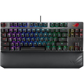 Resim Asus ROG Strix Scope NX TKL Deluxe Red Switch RGB Türkçe Mekanik Oyuncu Klavye 