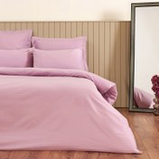 Resim Nuvomon 4 Yastıklı Saten Nevresim Takımı - Pembe 